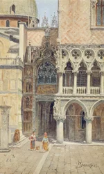 Ducal Palace Door, Venice, Italy, c.1895-1920